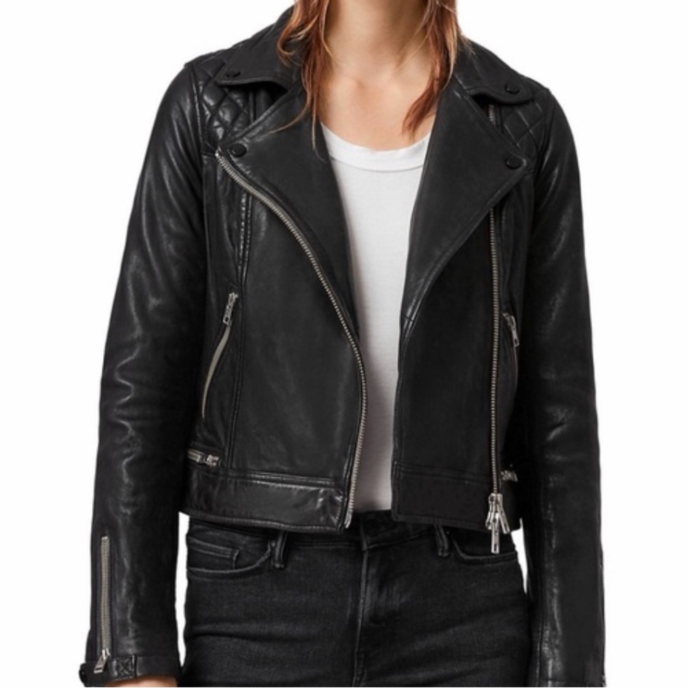 All Saints Conroy Leather Jacket